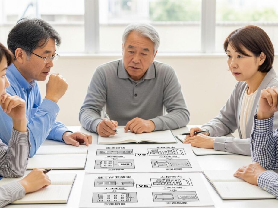【徹底比較】大規模修繕工事の「管理会社方式」とは？メリット・デメリットと賢い選択のポイント